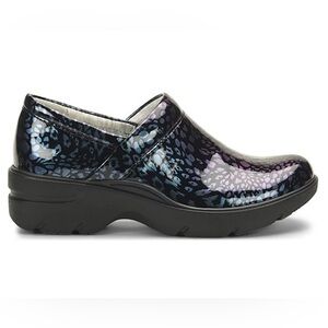 Align INDYA Women’s Professional Clogs Patent Leopard Print Size 7.5